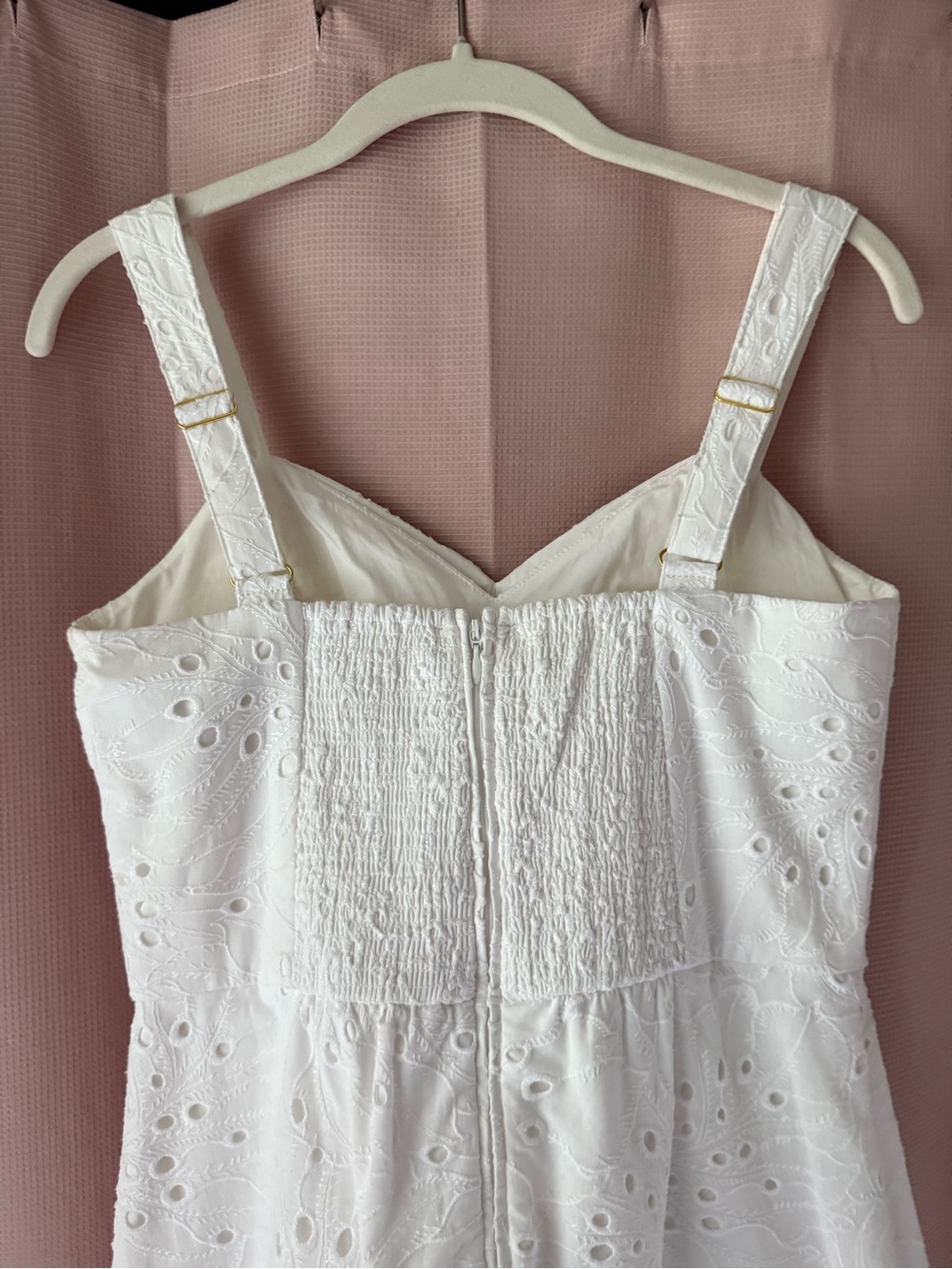 Lilly Pulitzer White Eyelet Sweetheart Strap Romper - Picture 5 of 7